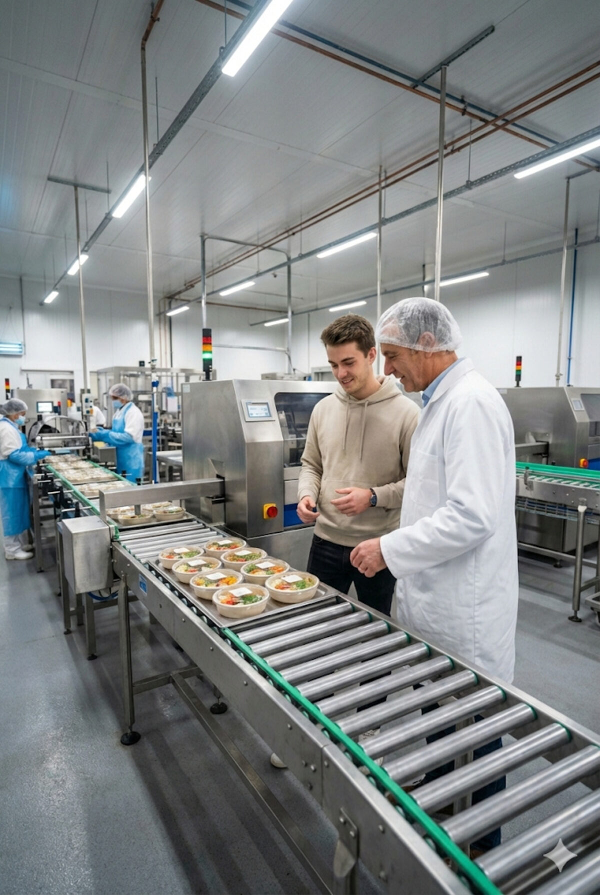 Gründer und Onkel in der Manufaktur